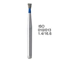 Бор алмазный MANI SI-S46 по ISO 010, об.конус ,013 х 1.6 х 16.6 мм, зернистость S, 5 штук