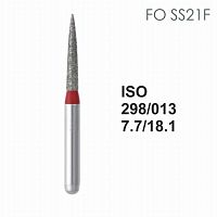 Бор алмазный MANI FO-SS21F по ISO 298, торпеда ,013 х 7.7 х 18.1 мм, зернистость F, 5 штук