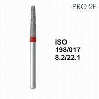 Бор алмазный MANI PRO-2F по ISO 198, конус ,017 х 8.2 х 22.1 мм, зернистость F, 5 штук