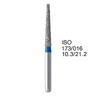 Бор алмазный MANI TF-S12 по ISO 173, конус ,016 х 10.3 х 21.2 мм, зернистость S, 5 штук