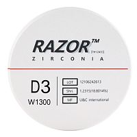 Диск циркониевый Razor 1300, размер 98х16мм, оттенок D3, однослойный