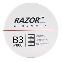 Диск циркониевый Razor 800, размер 95х16мм, оттенок B3, однослойный