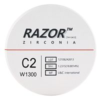 Диск циркониевый Razor 1300, размер 95х16мм, оттенок C2, однослойный