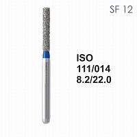 Бор алмазный MANI SF-12 по ISO 111, цилиндр ,014 х 8.2 х 22.0 мм, зернистость S, 5 штук