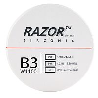 Диск циркониевый Razor 1100, размер 95х16мм, оттенок B3, однослойный
