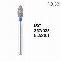 Бор алмазный MANI FO-33 по ISO 257, почка ,023 х 5.2 х 20.1 мм, зернистость S, 5 штук