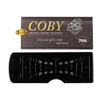 Брекеты COBY STR-022-3-3H из диоксида циркония,верхние,нижние,правые,левые на 1,2 и 3 зуб,.022",с крючком,ROTH
