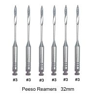 Дрильборы MANI Peeso Reamers машинные корневые пьезо, длина 32 мм, ISO-3, 6 шт.