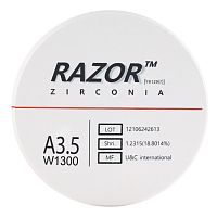Диск циркониевый Razor 1300, размер 98х16мм, оттенок A3.5, однослойный