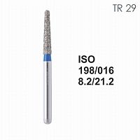 Бор алмазный MANI TR-29 по ISO 198, конус ,016 х 8.2 х 21.2 мм, зернистость S, 5 штук