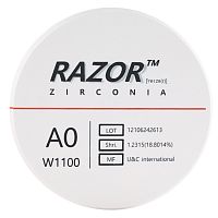Диск циркониевый Razor 1100, размер 95х16мм, оттенок A0, однослойный