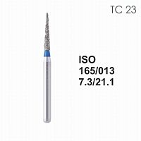 Бор алмазный MANI TC-23 по ISO 165, конус ,013 х 7.3 х 21.1 мм, зернистость S, 5 штук