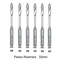 Дрильборы MANI Peeso Reamers машинные корневые пьезо, длина 32 мм, ISO-6, 6 шт.
