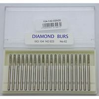 Бор алмазный Lixin Diamond, форма цилиндр с закруглённым торцом, размер 2.3мм, 20шт.