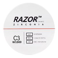 Диск циркониевый Razor 1300, размер 98х25мм, оттенок C3, однослойный