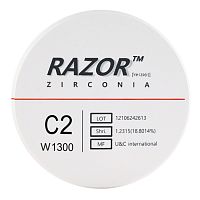 Диск циркониевый Razor 1300, размер 98х16мм, оттенок C2, однослойный