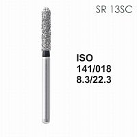 Бор алмазный MANI SR-13SC по ISO 141, цилиндр ,018 х 8,3 х 22.3 мм, зернистость SC, 5 штук