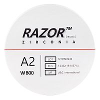 Диск циркониевый Razor 800, размер 95х25мм, оттенок A2, однослойный