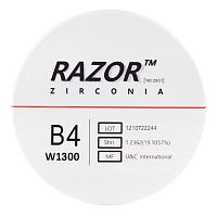 Диск циркониевый Razor 1300, размер 98х25мм, оттенок B4, однослойный