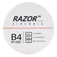 Диск циркониевый Razor 1300, размер 98х16мм, оттенок B4, однослойный