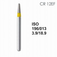 Бор алмазный MANI CR-12EF по ISO 196, конус ,013х 3.9 х 18.9 мм, зернистость EF, 5 штук