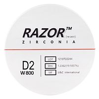 Диск циркониевый Razor 800, размер 95х25мм, оттенок D2, однослойный