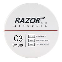 Диск циркониевый Razor 1300, размер 98х16мм, оттенок C3, однослойный