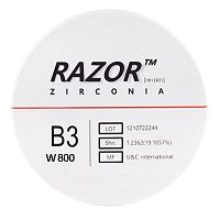 Диск циркониевый Razor 800, размер 95х25мм, оттенок B3, однослойный