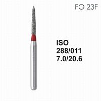 Бор алмазный MANI FO-23F по ISO 288, торпеда ,011 х 7.0 х 20.6 мм, зернистость F, 5 штук