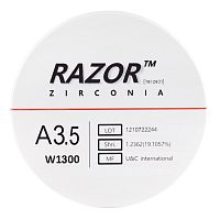 Диск циркониевый Razor 1300, размер 98х25мм, оттенок A3.5, однослойный