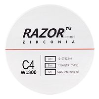 Диск циркониевый Razor 1300, размер 95х25мм, оттенок C4, однослойный