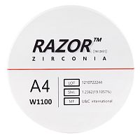 Диск циркониевый Razor 1100, размер 95х25мм, оттенок A4, однослойный