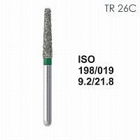Бор алмазный MANI TR-26C по ISO 198, конус ,019 х 9.2 х 21.8 мм, зернистость C, 5 штук