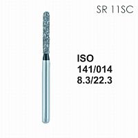 Бор алмазный MANI SR-11SC по ISO 141, цилиндр ,014 х 8,3 х 22.3 мм, зернистость SC, 5 штук