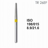 Бор алмазный MANI TR-26EF по ISO 198, конус ,015 х 8.9 х 21.6 мм, зернистость EF, 5 штук