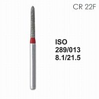 Бор алмазный MANI CR-22F по ISO 289, торпеда ,013х 8.1 х 21.5 мм, зернистость F, 5 штук