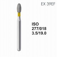 Бор алмазный MANI EX-39EF по ISO 277, яйцо ,018 х 3.5 х 19.0 мм, зернистость EF, 5 штук