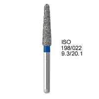 Бор алмазный MANI TR-S14 по ISO 198, конус ,022 х 9.3 х 20.1 мм, зернистость S, 5 штук