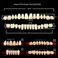 Зубы PX CROWN / EFUCERA, цвет C4, фасон T51S/N42/30, полный гарнитур, 28шт.