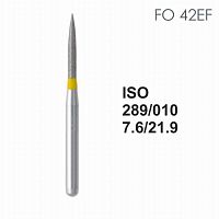 Бор алмазный MANI FO-42EF по ISO 289, торпеда ,010 х 7.6 х 21.9 мм, зернистость EF, 5 штук