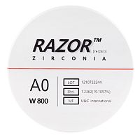 Диск циркониевый Razor 800, размер 95х25мм, оттенок A0, однослойный