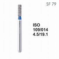 Бор алмазный MANI SF-79 по ISO 109, цилиндр ,014 х 4.5 х 19.1 мм, зернистость S, 5 штук