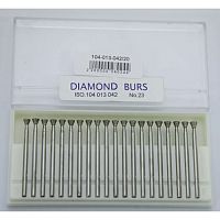 Бор алмазный Lixin Diamond 104-013, форма обратный конус, 20 шт.