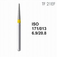 Бор алмазный MANI TF-21EF по ISO 171, конус ,013 х 6.9 х 20.8 мм, зернистость EF, 5 штук