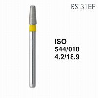 Бор алмазный MANI RS-31EF по ISO 544, конус ,018 х 4.2 х 18.9 мм, зернистость EF, 5 штук