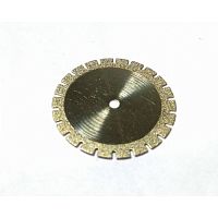 Диск алмазный Lixin Diamond 003-09-019-020 №09, диаметр 19мм, толщина 0.20мм, тонкий, с зубцами, 1шт.