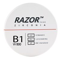 Диск циркониевый Razor 800, размер 98х16мм, оттенок B1, однослойный